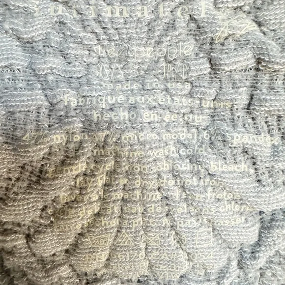 👀 485. NWOT Free People Intimately Textured Knit Tank | XS/S Slate Gray Stretchy - Picture 8 of 9